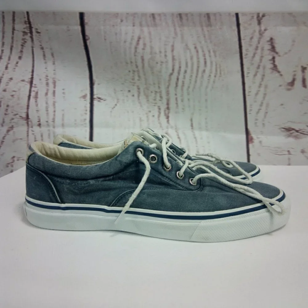 Sperry Top Sider Men's Gray/White Boat Shoes